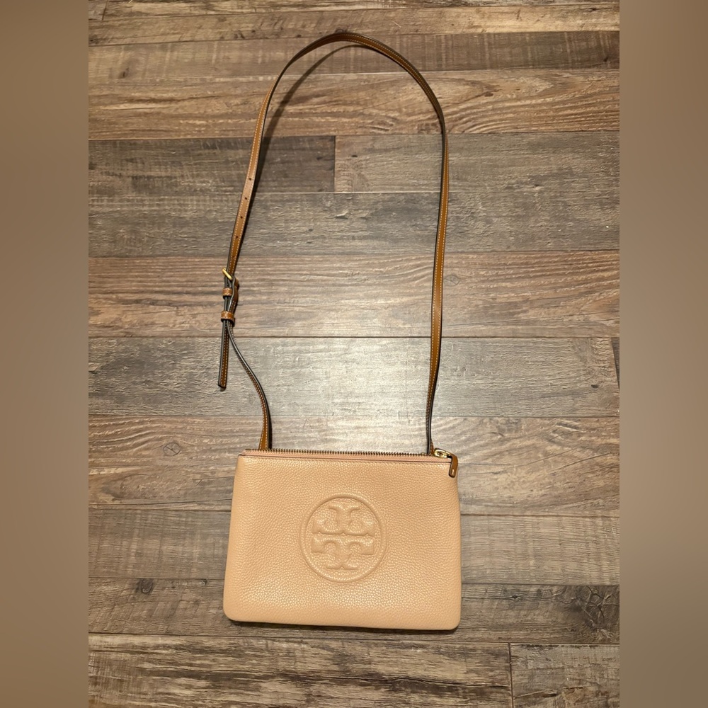 Tory Burch Tan Leather Crossbody Bag